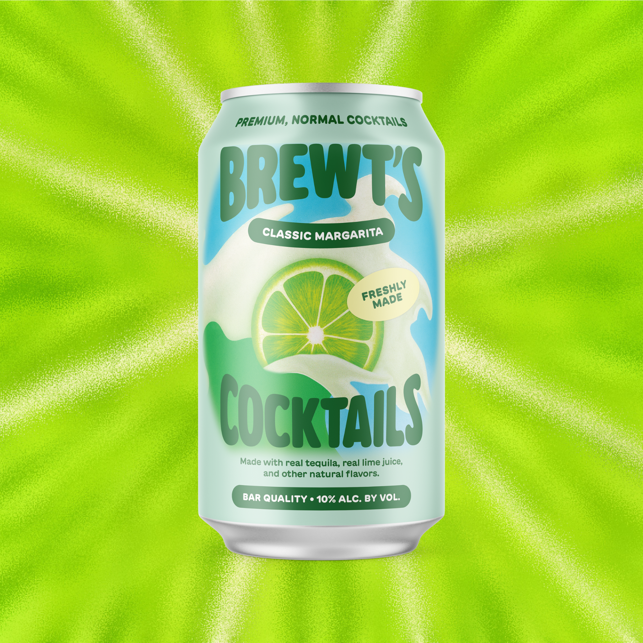 Brewt's Classic Margarita 4 Pack 10% ABV Real Tequila