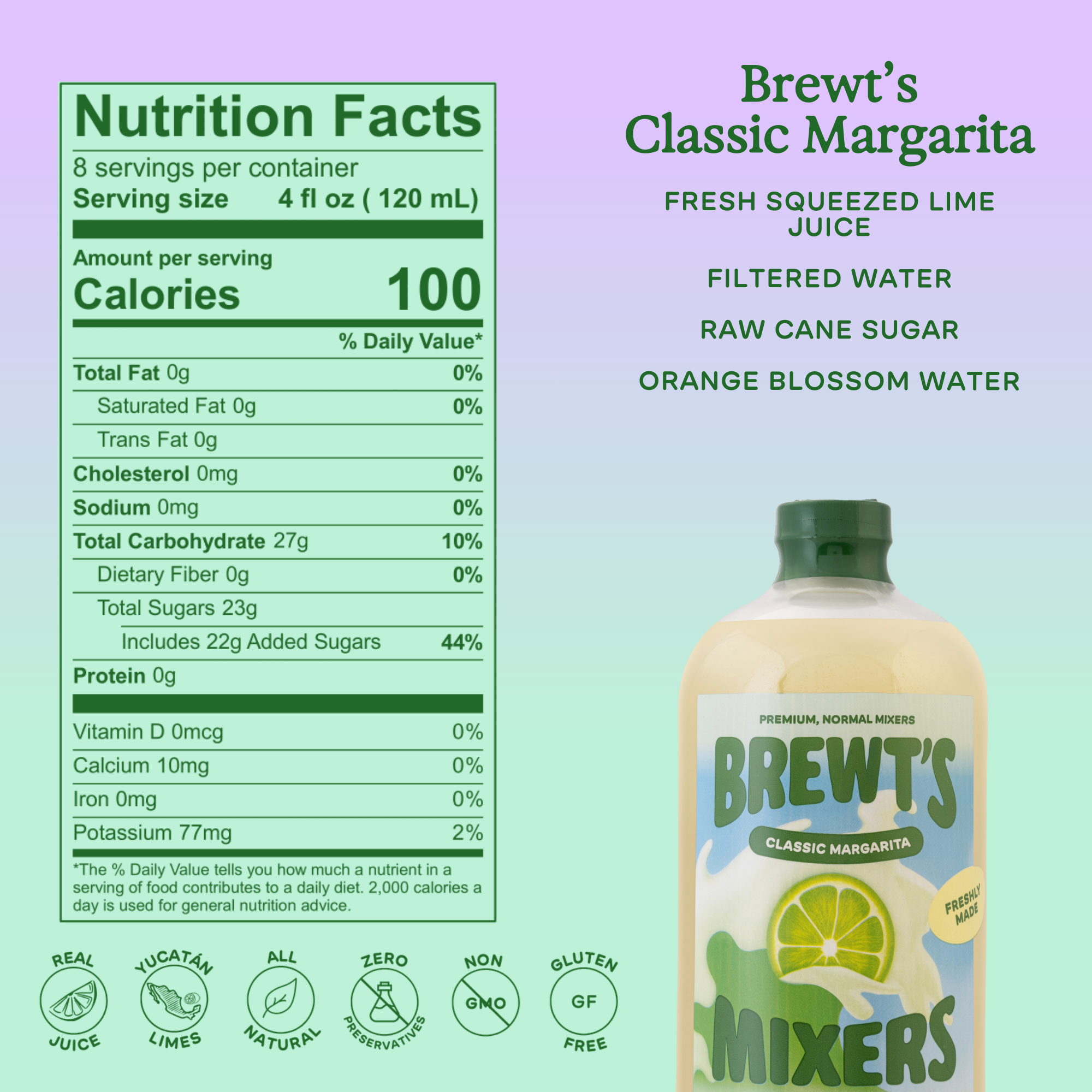 Brewt's Classic Margarita Mix