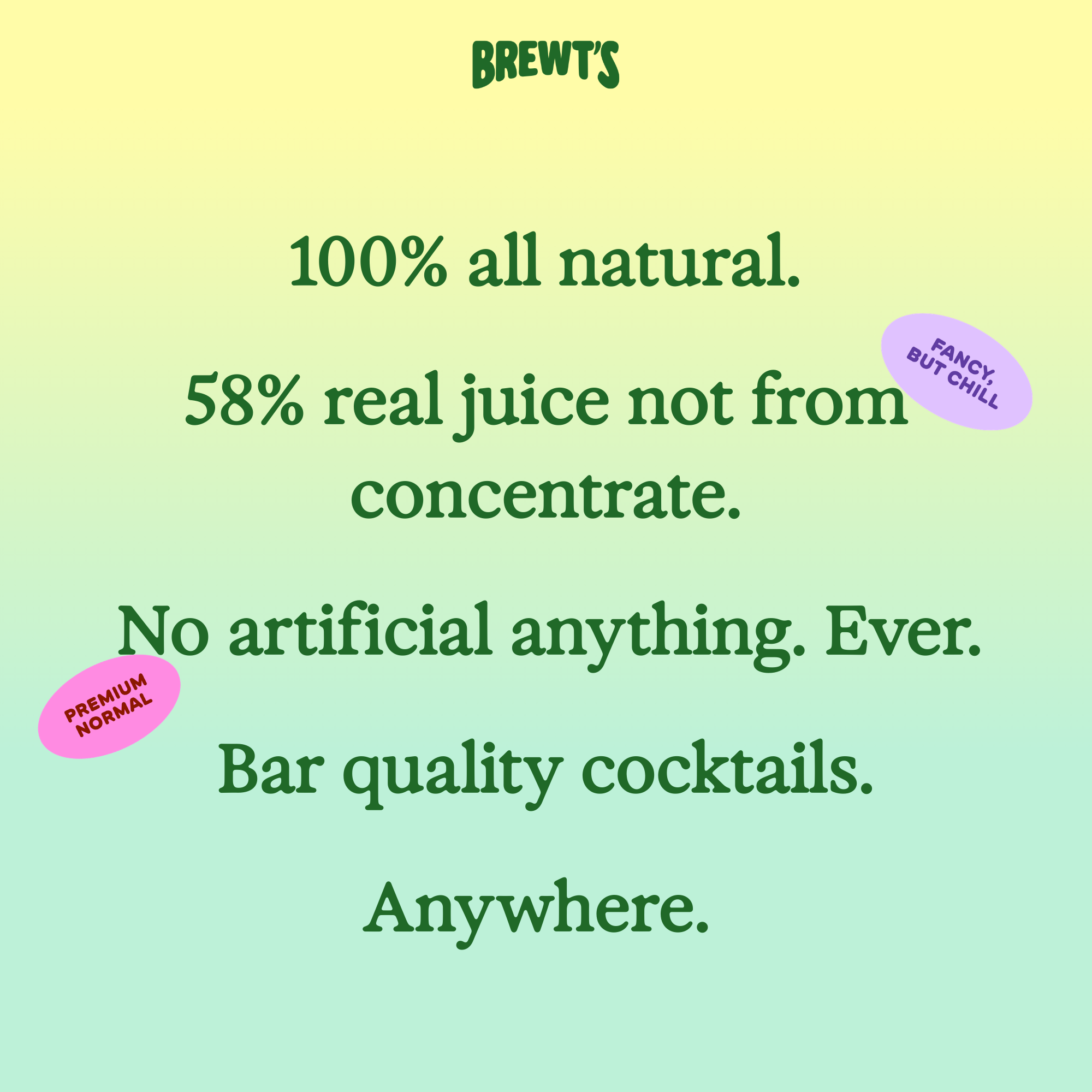 Brewt's Cucumber Margarita Mix