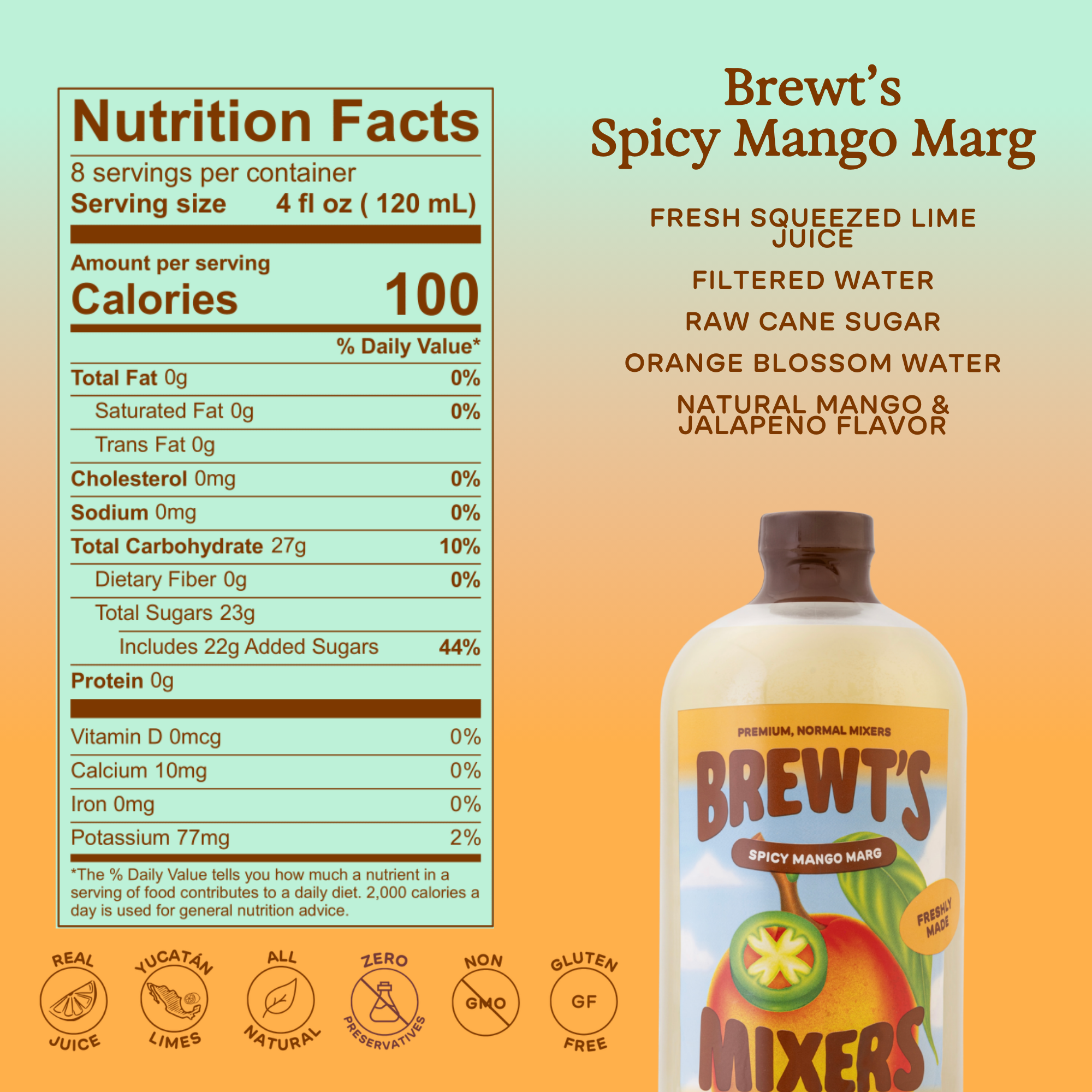 Brewt's Spicy Mango Marg Mix